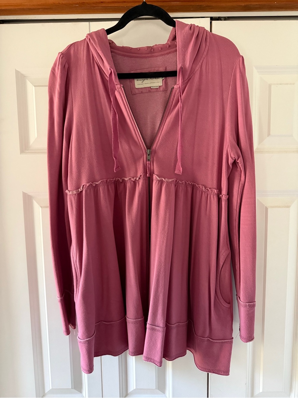 Evy’s tree Pink Zip-Front Hoodie